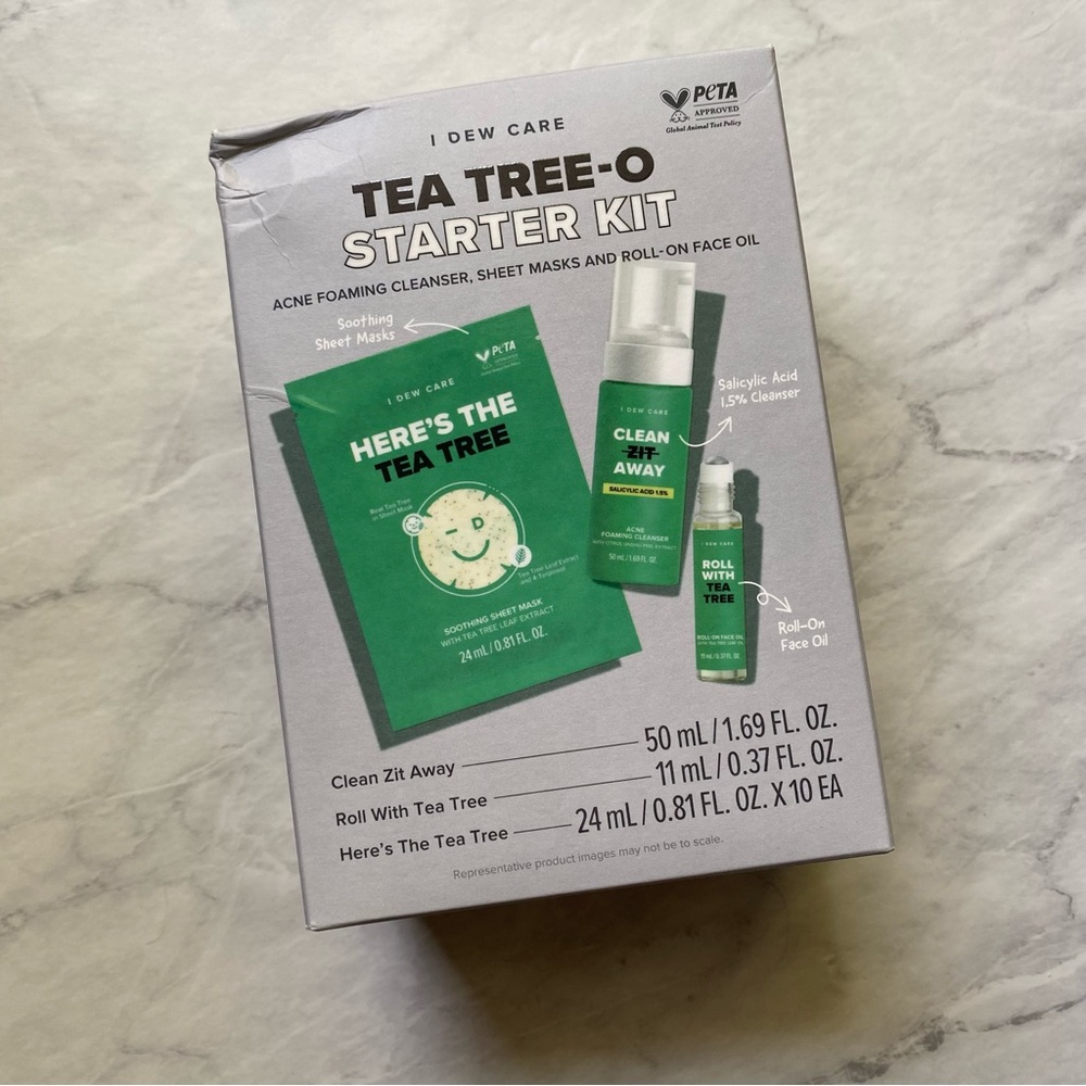 Tea Tree-O Starter Kit 3-Piece Acne Treatment Solution
